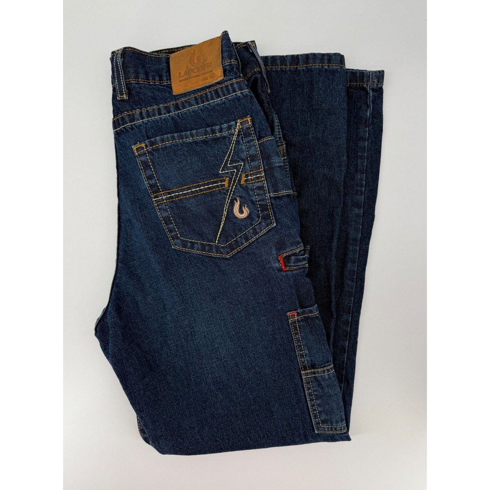 LAPCO FR Jeans Mens 30x30 Blue Carpenter Flame Resistant Workwear Denim Pants